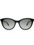 Janalynn Cat-Eye Plastic Sunglasses With Grey Polarized Lens