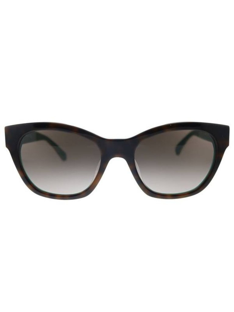 Jerri/S Cat-Eye Plastic Sunglasses With Brown Gradient Lens