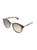 Joylyn Oval Plastic Sunglasses With Rose Mirror Lens - Pink Havana