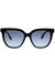 Kahli Rectangle Plastic Sunglasses With Grey Gradient Lens