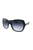 Karalyn/S Square Plastic Sunglasses With Grey Gradient Lens - Black