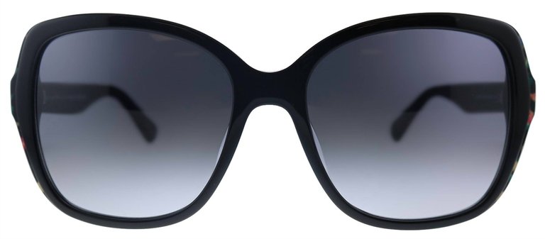 Karalyn/S Square Plastic Sunglasses With Grey Gradient Lens
