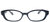 Low Bridge Fit Amedia/F Square Plastic Eyeglasses In Black