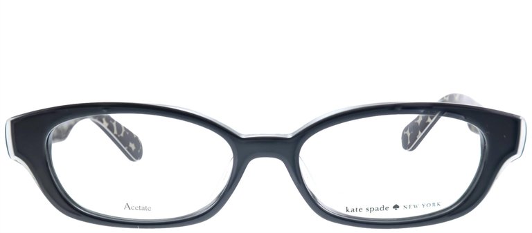 Low Bridge Fit Amedia/F Square Plastic Eyeglasses In Black