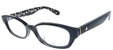 Low Bridge Fit Amedia/F Square Plastic Eyeglasses In Black - Black