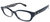 Low Bridge Fit Amedia/F Square Plastic Eyeglasses In Black - Black