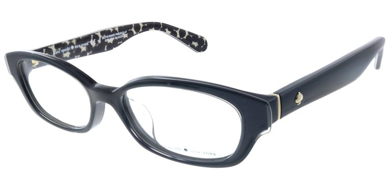 Low Bridge Fit Amedia/F Square Plastic Eyeglasses In Black - Black