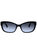 Marilee/P Rectangle Plastic Sunglasses With Grey Gradient Lens