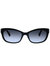 Marilee/P Rectangle Plastic Sunglasses With Grey Gradient Lens