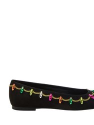 Hollie Christmas Flat - Black