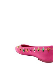 Hollie Christmas Flat - Luminous Pink