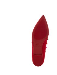 Hollie Christmas Flat - Luscious Red
