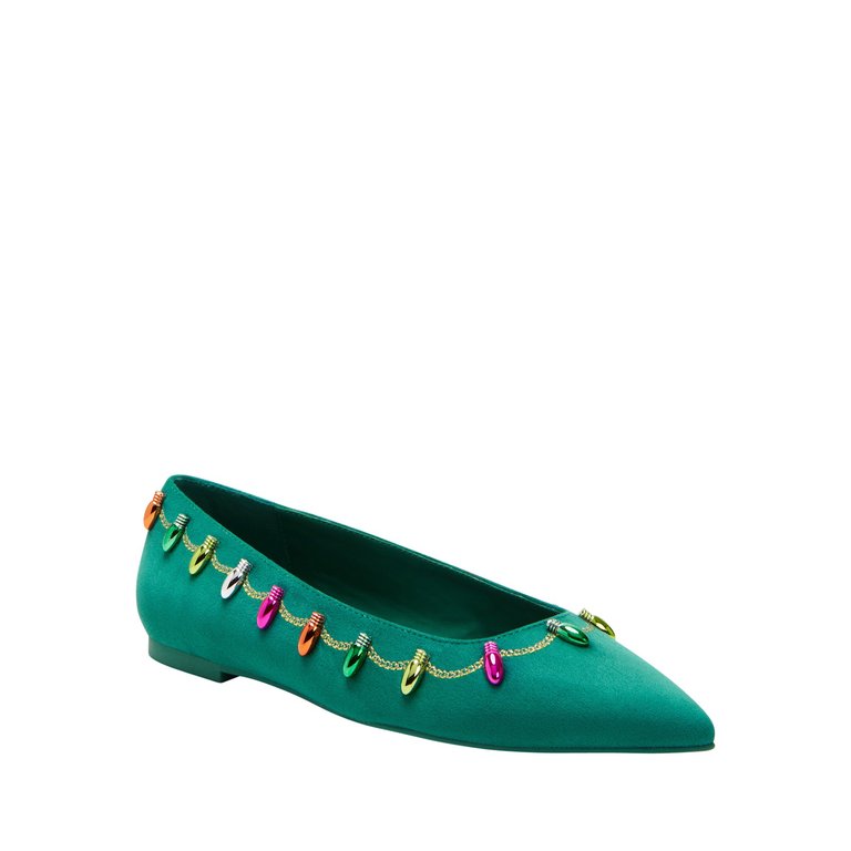 Hollie Christmas Flat -  Serene Green - Serene Green