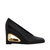 Hollow Wedge Pump Heel - Black - Black