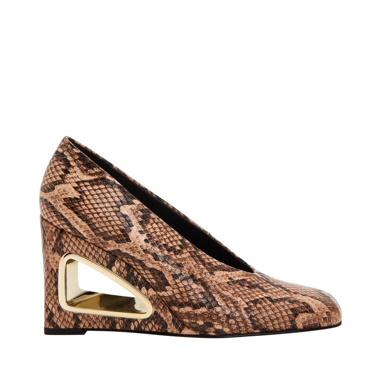 Hollow Wedge Pump Heel - True Taupe Multi - True Taupe Multi