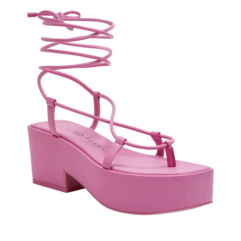 The Busy Bee Lace up Sandal - Wild Rose