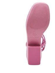 The Busy Bee Lace up Sandal - Wild Rose