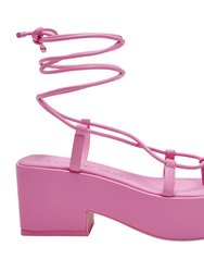 The Busy Bee Lace up Sandal - Wild Rose - Wild Rose