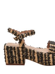 The Busy Bee Strappy Sandal - Black Multi