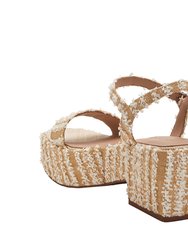 The Busy Bee Strappy Sandal - White Multi