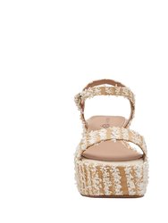 The Busy Bee Strappy Sandal - White Multi