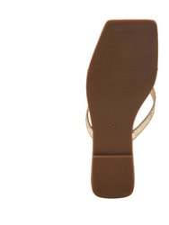 The Camie Shell Sandal - Gold