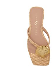 The Camie Shell Sandal - Natural