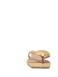 The Camie Shell Sandal - Natural