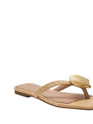 The Camie Shell Sandal - Natural - Natural