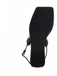 The Camie Stone Sandal - Black