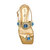 The Camie Stone Sandal - Gold
