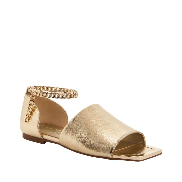 The Caught Up Anklet - Gold