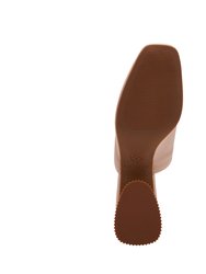 The Clarra Slipon Sandal - Pink Clay
