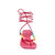 The Cubie Bead Sandal - Fuchsia Pink