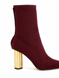 The Dellilah High Bootie - Burgundy