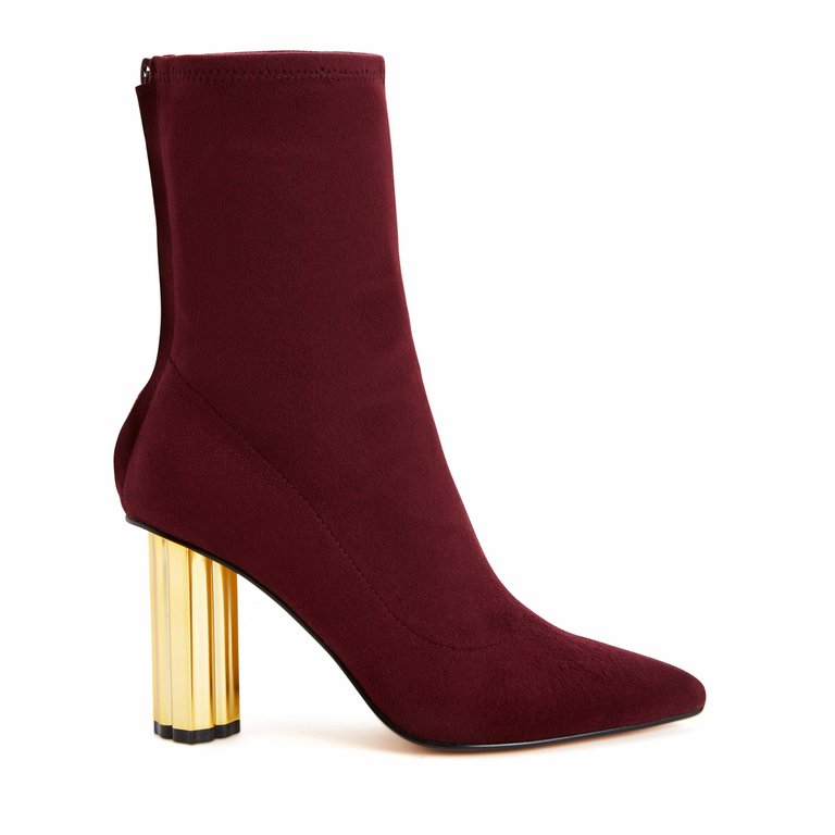 The Dellilah High Bootie - Burgundy