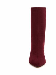 The Dellilah High Bootie - Burgundy