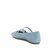 The Evie Button Flat - Arctic Blue