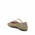 The Evie Button Flat - Violet Multi