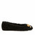 The Evie Christmas Flat - Black/Gold - Black/Gold