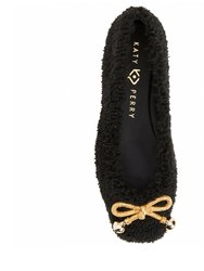 The Evie Christmas Flat - Black/Gold