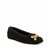 The Evie Christmas Flat - Black/Gold