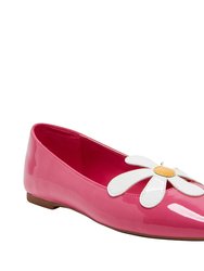 The Evie Daisy Flat - Fuchsia Pink - Fuchsia Pink