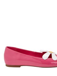 The Evie Daisy Flat - Fuchsia Pink