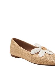 The Evie Daisy Flat - Natural - Natural