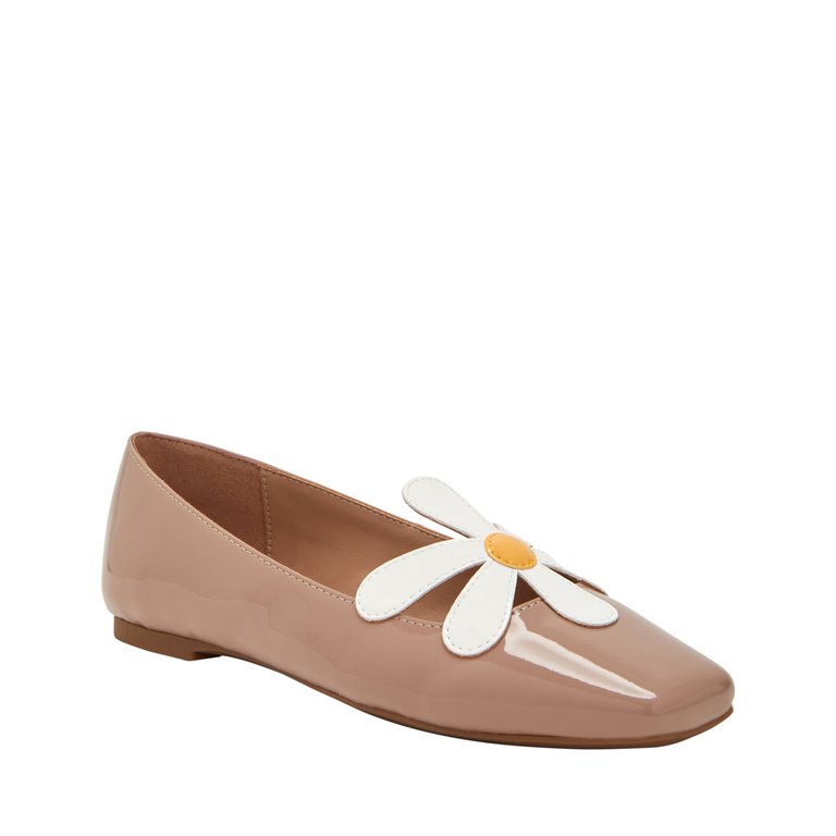 The Evie Daisy Flat - True Taupe - True Taupe