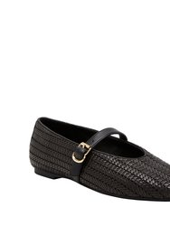 The Evie Mary Jane Woven - Black