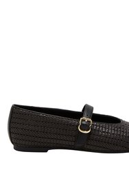The Evie Mary Jane Woven - Black
