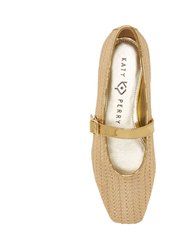 The Evie Mary Jane Woven - Gold