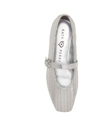 The Evie Mary Jane Woven - Silver